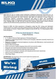 It Service Desk Analyst Bangalore Job Openings In 2020 Job Opening Accounting Jobs Job