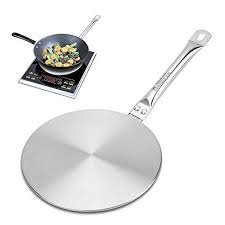 Rainbean 7 5inch Heat Diffuser Simmer Ring Plate Stainless Steel With Stainless Handle Induction Adapter Plate For In 2020 Glass Cooktop Plates Induction Stove