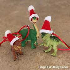 0 item(s) your shopping cart is empty. Turn Toy Dinosaurs Into Christmas Ornaments Frugal Fun For Boys And Girls