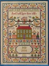 Scottish Love Sampler Cross Stitch Sampler Patterns Cross Stitch House Cross Stitch Supplies