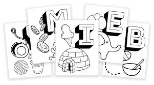 Download and print for free. Free Printable Coloring Pages Alphabet Learning With Objects