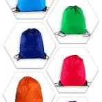 Custom Logo Plain Polyester Drawstring Bag Friendly Nylon ...