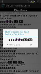Jun 15, 2019 · this page contains a list of cheats, codes, easter eggs, tips, and other secrets for need for speed underground 2 for pc.if you've discovered a cheat you'd like to add to the page, or have a. Need For Speed Carbon Cheats For Ps2 Unlock Everything
