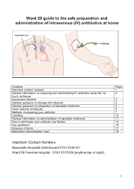 Written Instructions On Home Iv Therapy