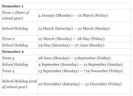 2021 School Terms And Holidays Year To Start On Jan 4 Moe Asia Newsday