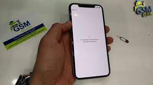 If the tray is stuck take a really thin paper clip and a pair of pliers and make a little hook that will still thread through the hole but you can angle it to catch on the back side and try to pull the sim tray out manually. Iphone X How To Set Up Activate Insert Remove Sim Card Gsm Guide Youtube