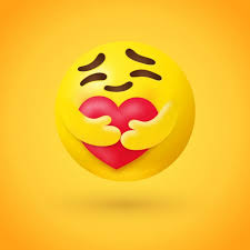 Care Emoji Hugging A Red Heart In 2020 Emoji Scared Emoji Red Heart