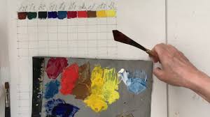 making oil painting color charts pt 1