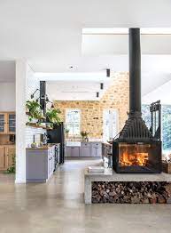 The best corner electric fireplace is the ameriwood home chicago electric fireplace tv console, a television stand that provides customers with a heat source and ample storage. 25 Epic Double Sided Fireplace Ideas For This Winter
