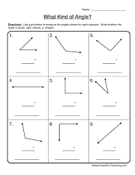 Basic instructions for the worksheets. What Kind Of Angle Worksheet Have Fun Teaching