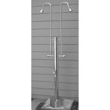 Outdoor Shower Company Free Standing Shower With 2 Heads Standing Shower Outdoor Shower Kits Outdoor Shower Fixtures