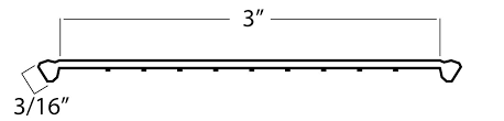 You'll need to trace the profile of the top weather strip on the right and left jamb sections. Wayne Dalton Bulb Shaped End Garage Door Weather Strip For Sale Waynedaltonparts Com