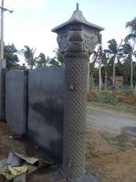 Amazing gallery of interior design and decorating ideas of foyer tree in decks/patios, nurseries, dining rooms, bathrooms, laundry/mudrooms, entrances/foyers by elite interior designers. Compound Gates Pillar At Rs 7300 Set Cement Pillar Id 19635028348