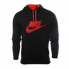 Air Jordan Hoodie Black And Red Nike Size Medium Mens Black Red Graphic Logo Sweatshirt Fleece Pullover Hoodie Nike Hoodie Hoodies Sweatshirt Fleece Pullover Men