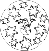 Die Winter Mandalaseite Im Kidsweb De Mandala Malvorlagen Mandala Ausmalen Weihnachtsmalvorlagen