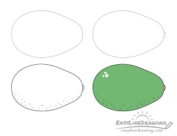 Check spelling or type a new query. How To Draw An Avocado Step By Step Easylinedrawing