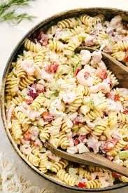 Think lobster roll meets shrimp. Creamy Shrimp Pasta Salad Recipe The Recipe Critic