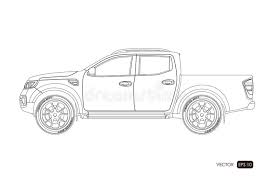 Plan Von Suv Umreissen Sie Zeichnung Des Autos Auf Einem Weissen Hintergrund Seitenansicht Der Aufnahme Das Fahrzeug In Der Entwurf Vektor Abbildung Illustration Von Entwurf Autos 98495403