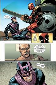 Dark Avengers Hawkeye Bribes Deadpool Deadpool Marvel Deadpool Avengers