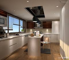This beautiful small kitchen has so many things to love: Small Kitchen Modern With Windows Kitchen And Bamboo Blinds Also Wood Tile In Kitchen Add Light Kit Luxury Kitchen Design Kitchen Ceiling Design Kitchen Design