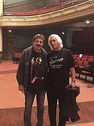 Yours truly with lifetime friend Len Fidkalo during rehearsals for the  Bachman Cummings show. Len was in a band called The Quid who's lead singer  was Ron Rene. The Quid and the