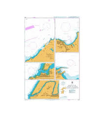 British Admiralty Nautical Chart 1912 Ports On The North And West Coasts Of Morocco