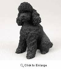 He is made from craft felt and novelty yarn. Black Poodle Figurine At Animalden Com