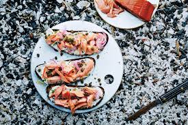 Simply slather a creamy spread like butter or sour cream on dense rye bread. Make Smoked Salmon Tartines While You Listen To Ray Davies Epicurious