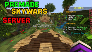 La lista de servidores promocionados en minecraft: Premade Skywars Minecraft Server Download Youtube