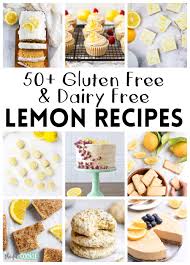 This lemon cake gets it's lemony flavor from both the lemon extract and dried lemon peel. 50 Gluten Free Dairy Free Lemon Recipes The Fit Cookie