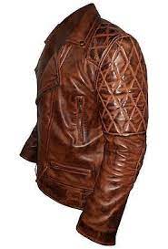 Biker Classic Diamond Motorcycle Distressed Brown Vintage Leather Jacket Vintage Leather Jacket Leather Jacket Men Brown Leather Jacket
