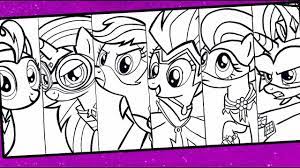 In this episode, spike and the mane six are sucked into a comic book world and must defeat a maniacal supervillain in order to escape. Pin On My Little Pony Coloring