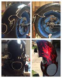 Origins Of Recycle Custom Rear Vtx Fender Paint By Brando Motorcycle Shop Custom Motorcycle Shop Custom Motorcycle