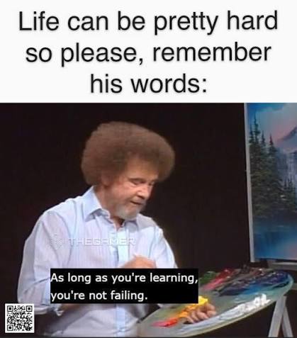 An uplifting meme. You are doing your best.