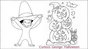 Curious george halloween coloring pages. 14 Best Free Printable Curious George Coloring Pages For Kids