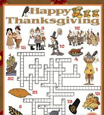 Then fill in the blanks and read the story out loud for a few laughs! Crossword Puzzles Thanksgiving Printable Design Corral