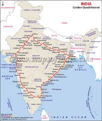 Image result for FOUR CORRIDORS india map
