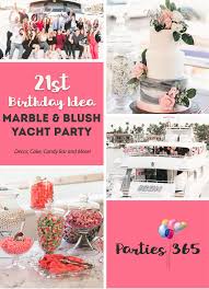 Great prices on seasonal gifts, cards, party supplies & more. 21st Birthday Party Marble And Blush Yacht Party Parties365 Party Ideas Party Supplies Party Decor