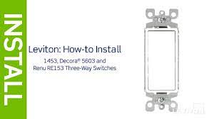 Wiring diagram for three way switches with pilot light. Leviton Presents How To Install A Three Way Switch Youtube