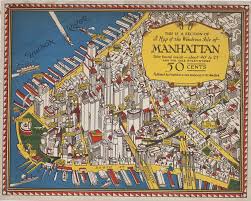 This is a Section of A Map of the Wondrous Isle of Manhattan