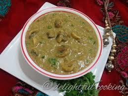 Nawabi Guchhi Button Mushroom In Cashew Nut Gravy Oil Free Stuffed Mushrooms Button Mushroom A Food