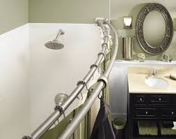 Wet and dry separation for your bathroom. Brushed Nickel Moen Dn2141bn Adjustable Double Curved Shower Rod