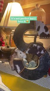 Cowhide Initial DIY with Upholstery Pins