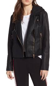 Leather Jackets With Hood In 2020 Leather Jacket With Hood Nordstrom Jackets Jackets