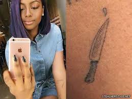 See more ideas about knife tattoo, tattoos, body art tattoos. 15 Celebrity Knife Tattoos Steal Her Style