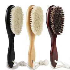 Start at the edges of the boar bristle brush. Mens Wool Boar Bristle Hair Brush Natural Wooden Brush Styling Beard Hairbrush For Short Long Wavy Hair Clean Haircut Brush Combs Aliexpress