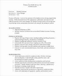 Medical Office Assistant Job Description Resume Lovely Sample Medic Medical Assistant Job Description Medical Assistant Resume Office Assistant Job Description