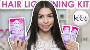 Use the spatula to level the creme. Hair Lightening Cream For Face And Body Easy To Use No Messy Powders Veet Lightening Kit Youtube