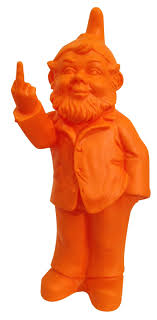 Nain De Jardin Au Doigt D Honneur De Ottmar Horl Nain De Jardin Doigt D Honneur Couleur Orange