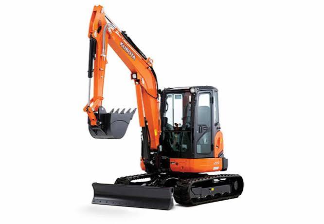 Kubota U55 Angle Blade Excavator